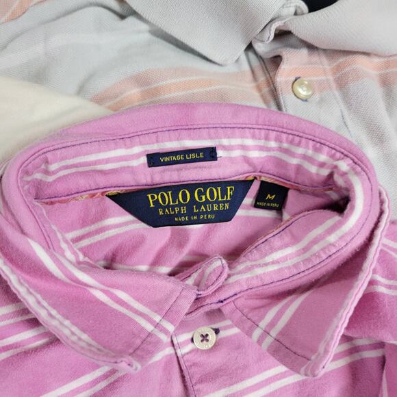 Vintage Polo Ralph Lauren Shirt Size M Lot of 4 Y2k Chaps Striped Golf Spring - Picture 5 of 16